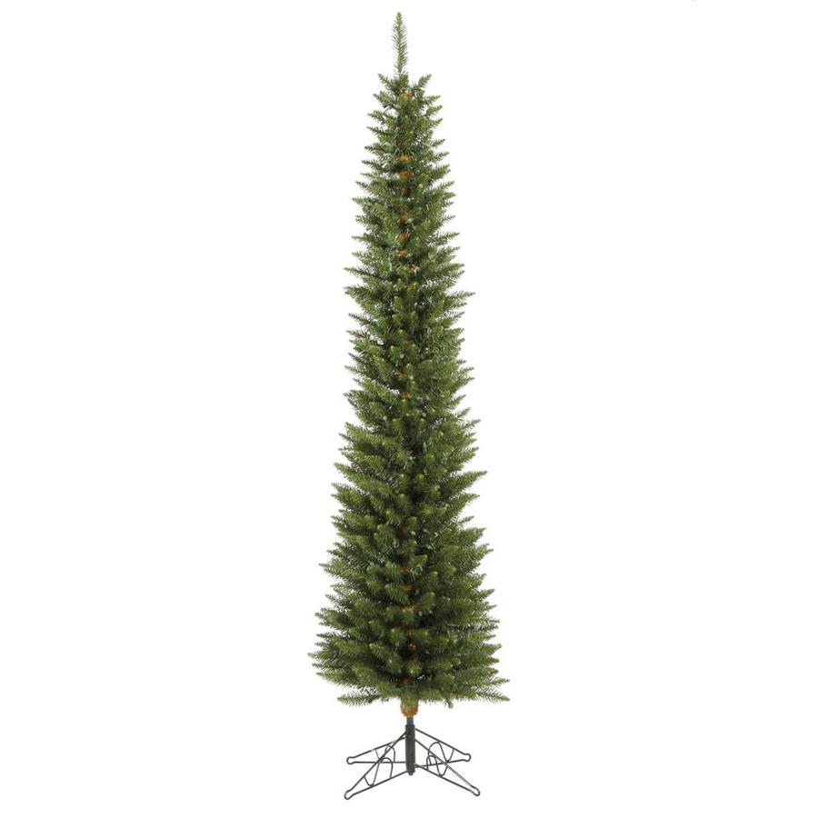Vickerman 18-ft Traditional Slim Artificial Christmas Tree in the ...