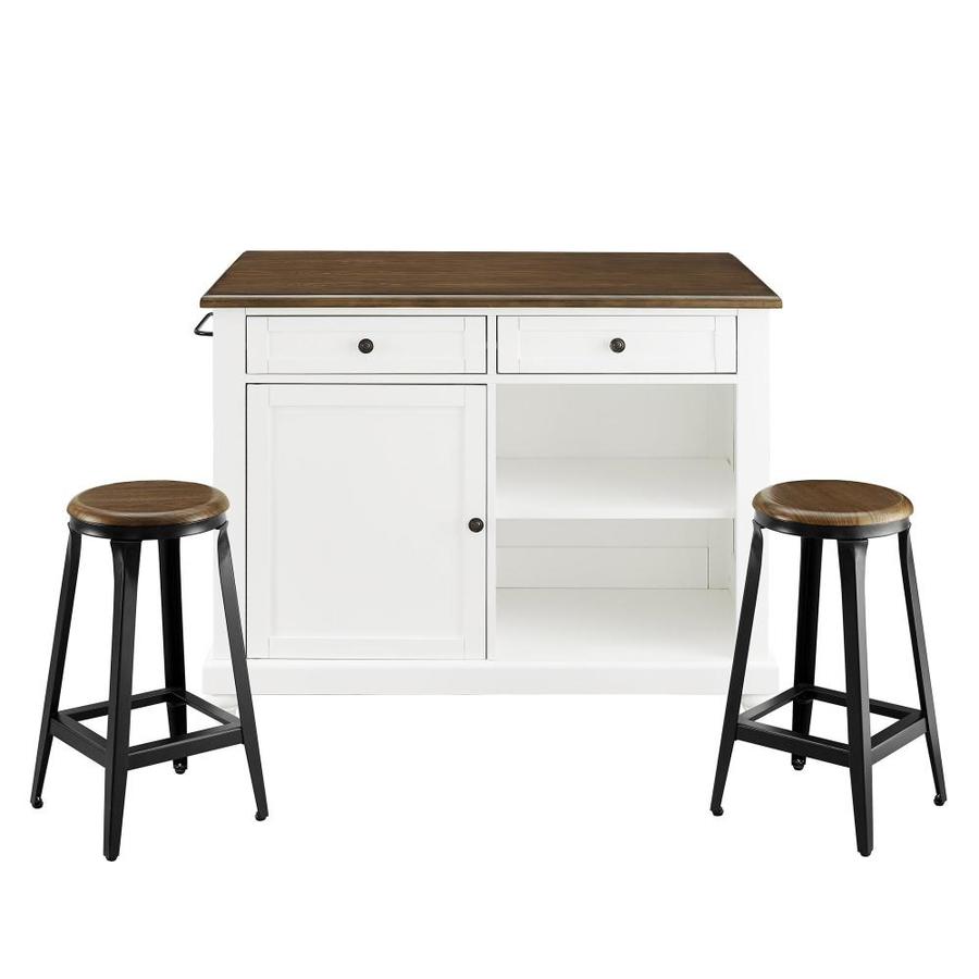 Dorel living dl7847 cassy multifunction island rustic antique oak black Dhp Lawton White Rustic Oak China Cabinet In The Kitchen Islands Carts Department At Lowes Com