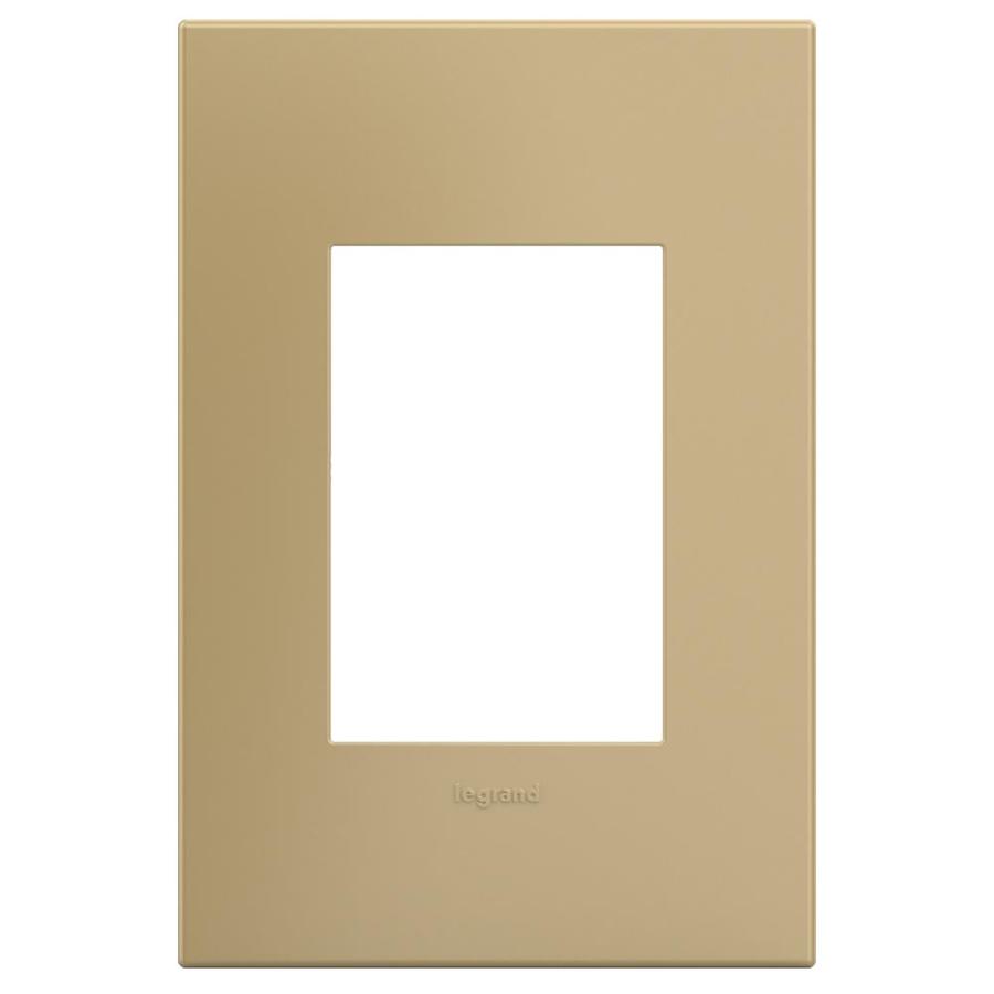 Legrand Adorne 1-Gang Golden Sands Square Screwless Specialty Wall ...