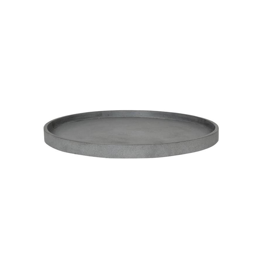 Pottery Pots 18.7in Grey Stone Plant Saucer in the Plant