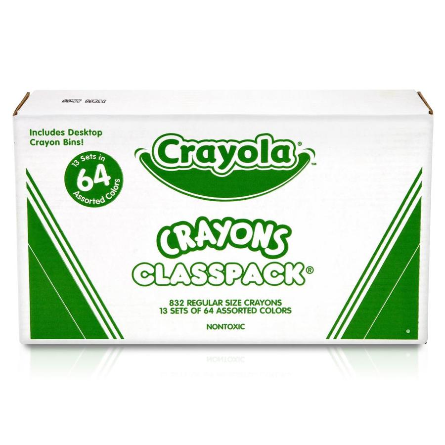 Crayola Crayon Classpack, Regular Size, 64 Colors, Pack of 832 in the ...