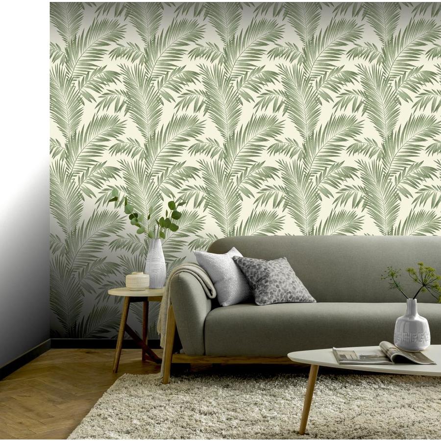 Arthouse Tropical Palm Green Wallpaper in the Wallpaper department at ...