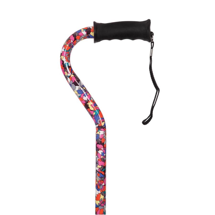 Essential Medical Supply Gentle Touch Offset Cane in Pop Art in the