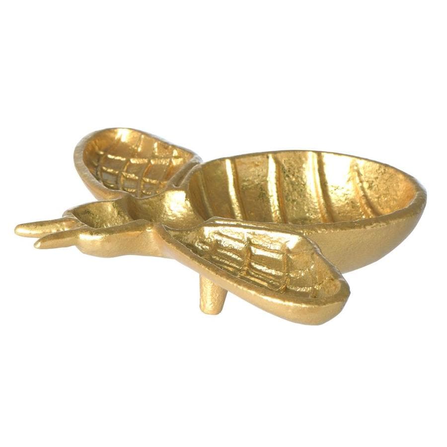 Creative Co-Op Decorative Cast Iron Gold Bee Shaped Dish in the ...