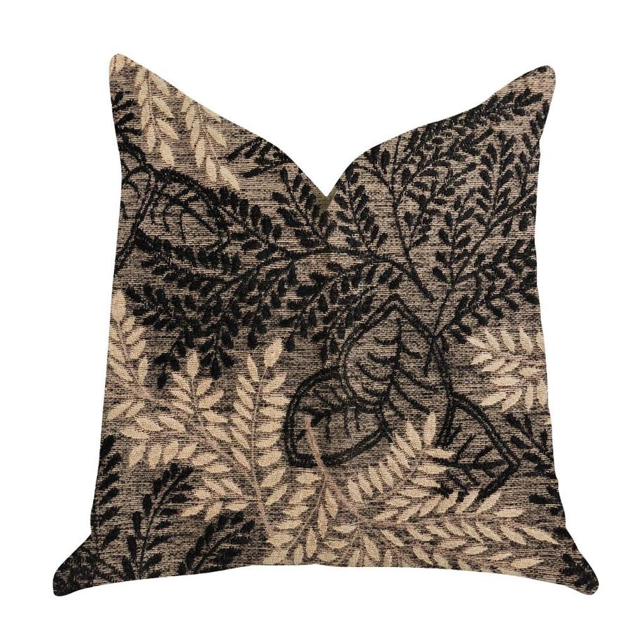 Plutus Brands Bonzai Ebony Indoor Decorative Pillow in the Throw