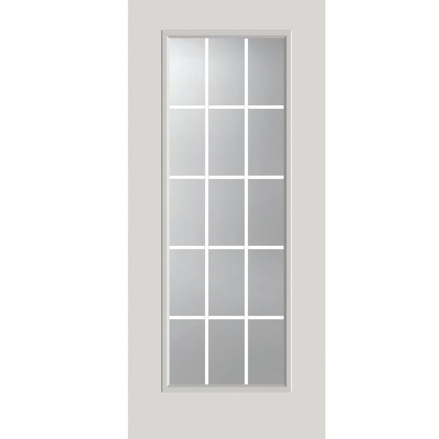 ODL Grills between glass 15 lite 22-in x 64-in Clear Entry Door ...