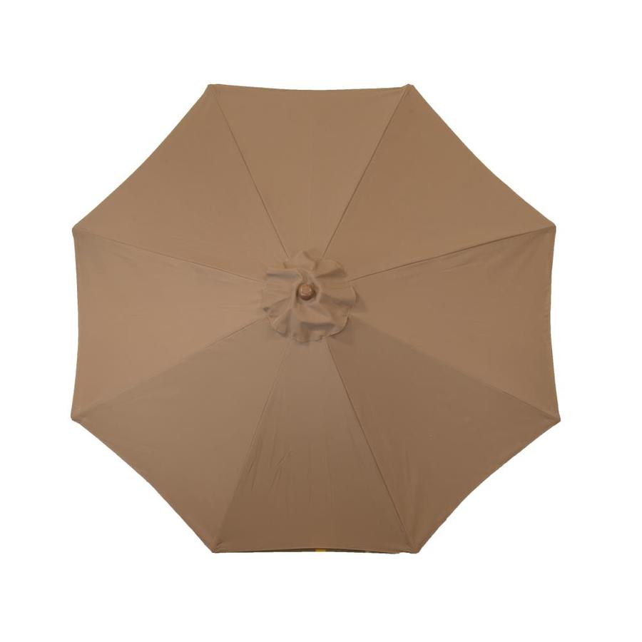 DestinationGear 9ft Solid Chocolate Notilt Market Patio Umbrella in