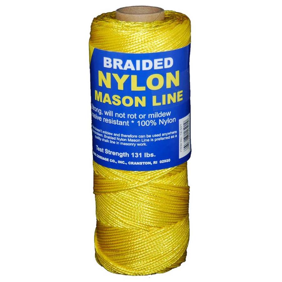 T.W. Evans Cordage #1 x 1000 ft. Braided Nylon Mason Line in Yellow in ...