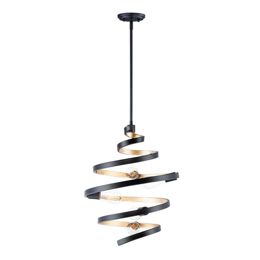 Maxim Lighting Twister Black/Gold Modern/Contemporary Clear Glass ...