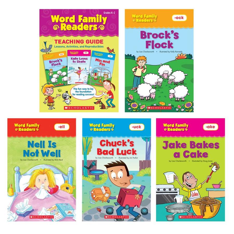 Scholastic Inc. Word Family Readers Book Set, 5 Copies of 16 Titles in ...