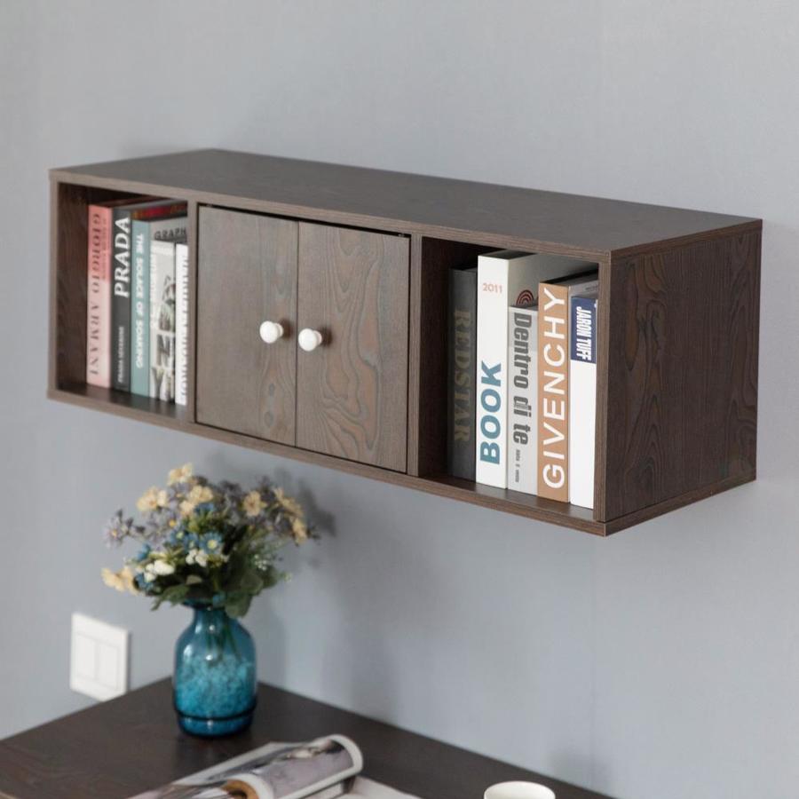 Basicwise Wall Mounted Cabinet Hutch in the File Cabinets department at ...