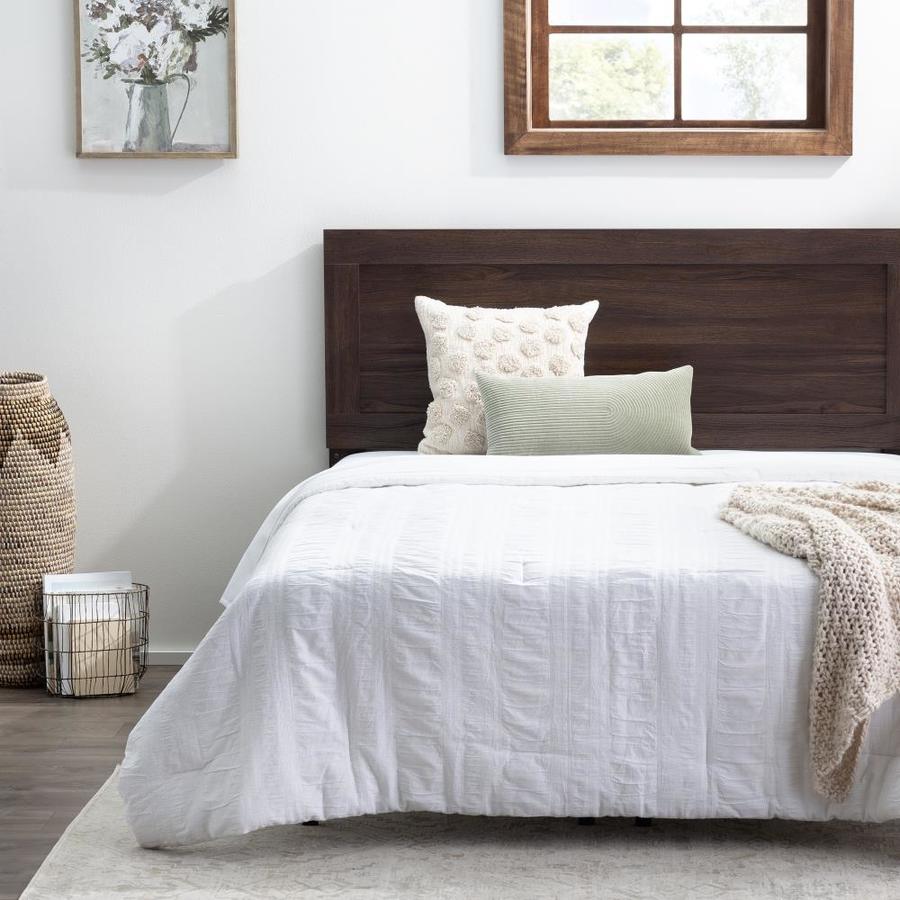 Brookside Leah Classic Wood Framed Headboard Rustic Mahogany Queen In ...