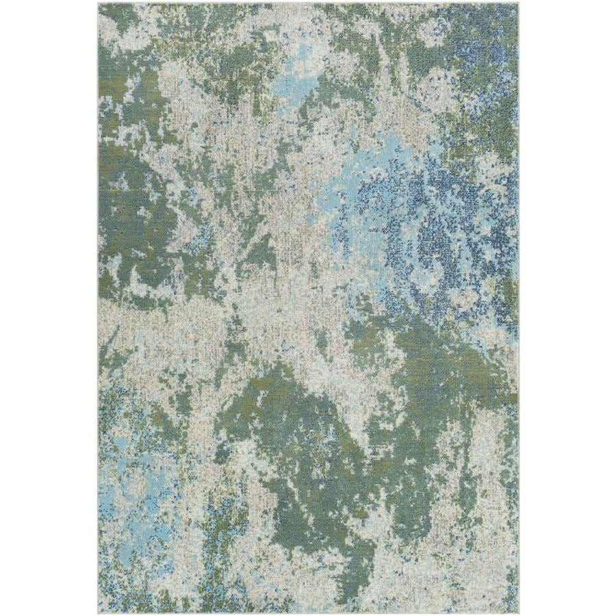 Surya Bodrum 9 X 12 Dark Green Indoor Abstract Mid Century Modern Area Rug In The Rugs Department At Lowes Com
