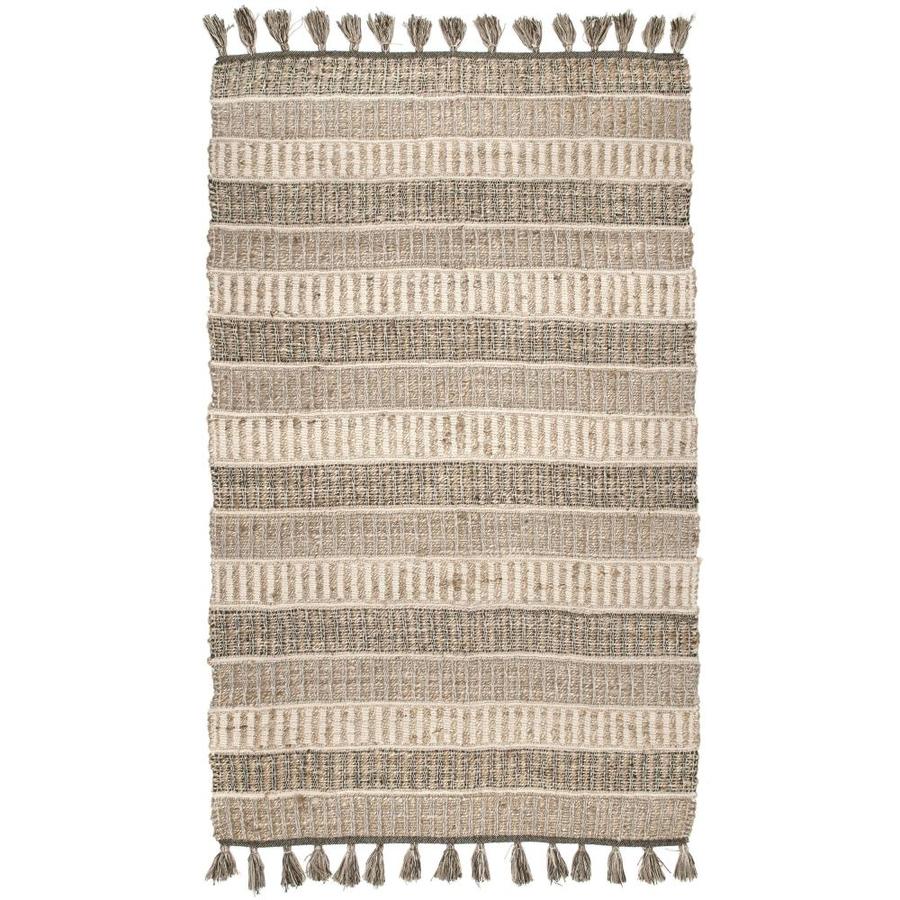 nuLOOM 4 x 6 Multi Indoor Stripe Area Rug in the Rugs department at