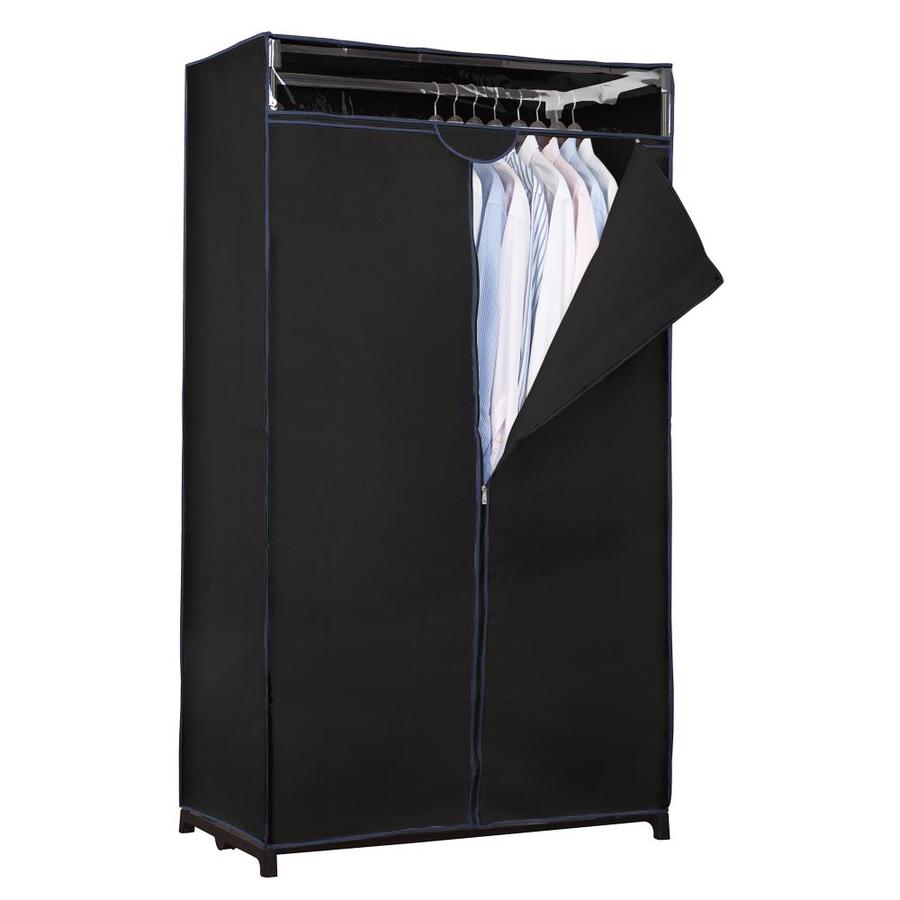 Simplify Simplify 36 in Wide Portable Closet In Black In The Clothing Simplify simplify 36 in wide portable closet in black in the clothing