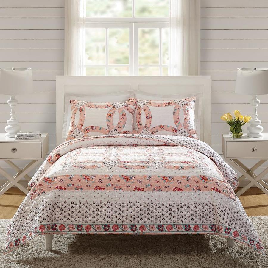 Vera Bradley Tossed Posies 3-Piece Quilt Set- Full/Queen in the Bedding ...