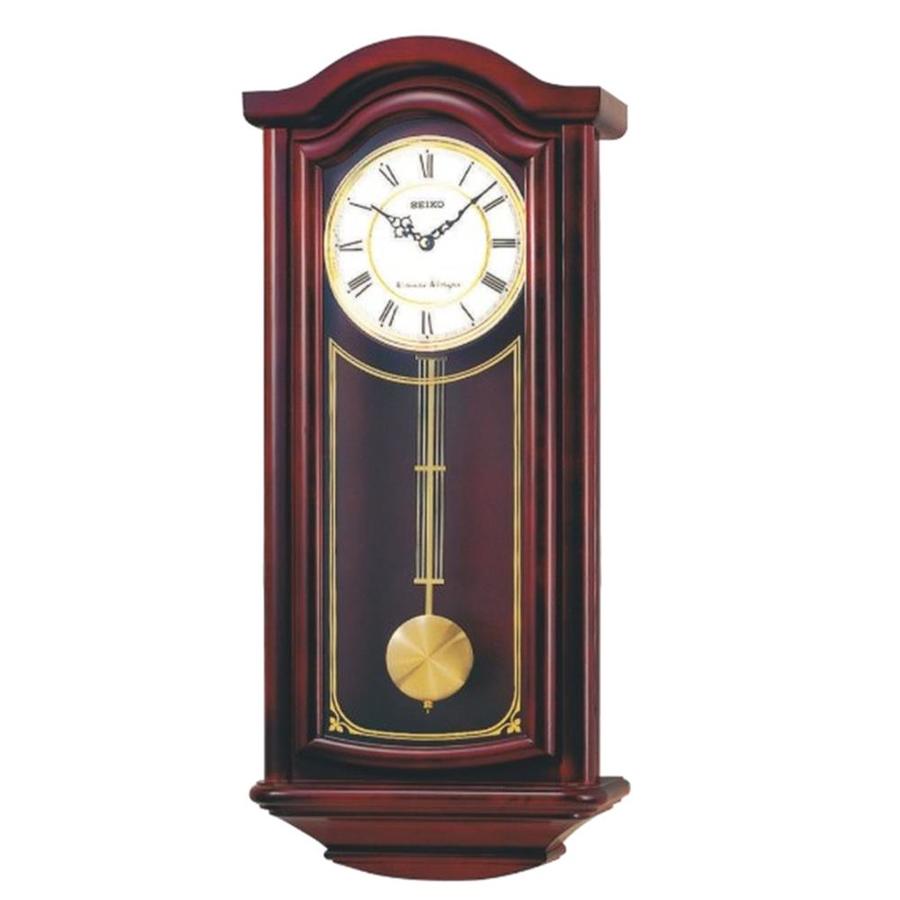 Seiko Mahogany Pendulum Clock in the Clocks department at Lowes.com