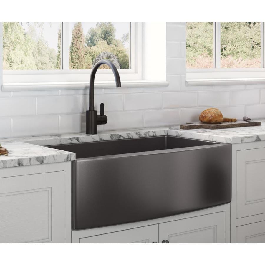 Stainless steel Black Kitchen Sinks at Lowes.com Black Stainless Steel Sink Lowes