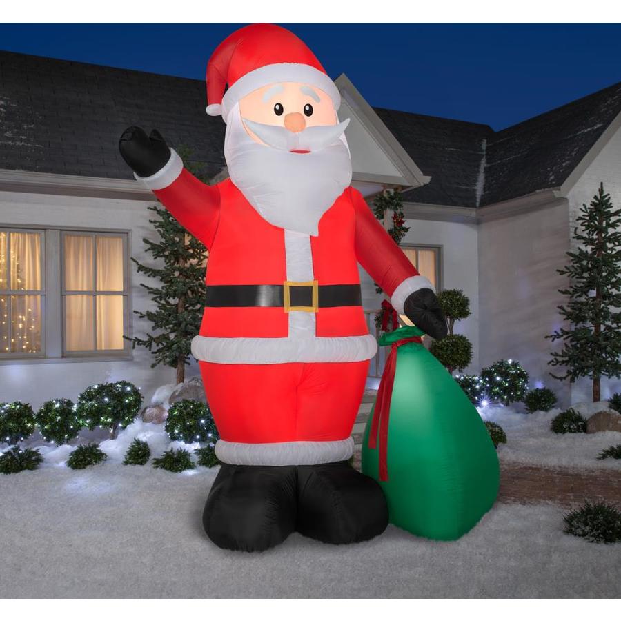 Gemmy 6-ft Lighted Santa Christmas Inflatable in the Christmas ...