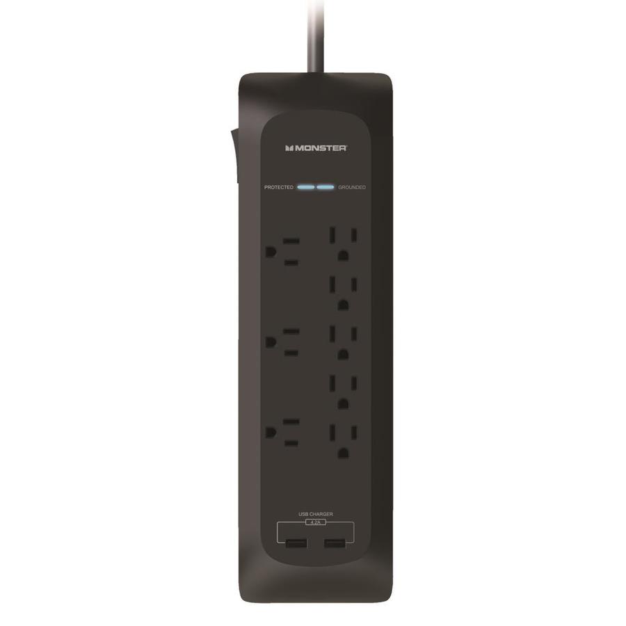 Monster Monster Power, 8-Outlet Surge Protector, Fireproof MOVs ...