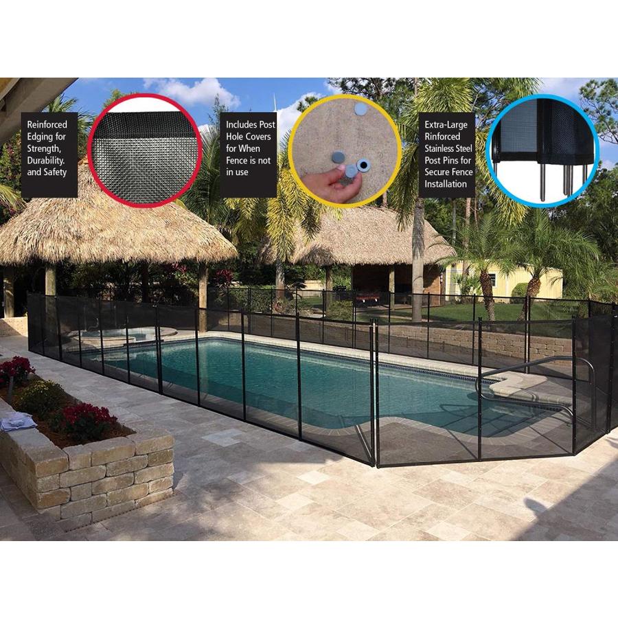 Photo 1 of WaterWarden 30” Wide Inground Pool Gate, Beige – Self-Closing and Removeable, Coordinates with 4’ x 12’ Outdoor Child Safety Fencing, Easy DIY Installation, WWG201B, 4' (48" H)
