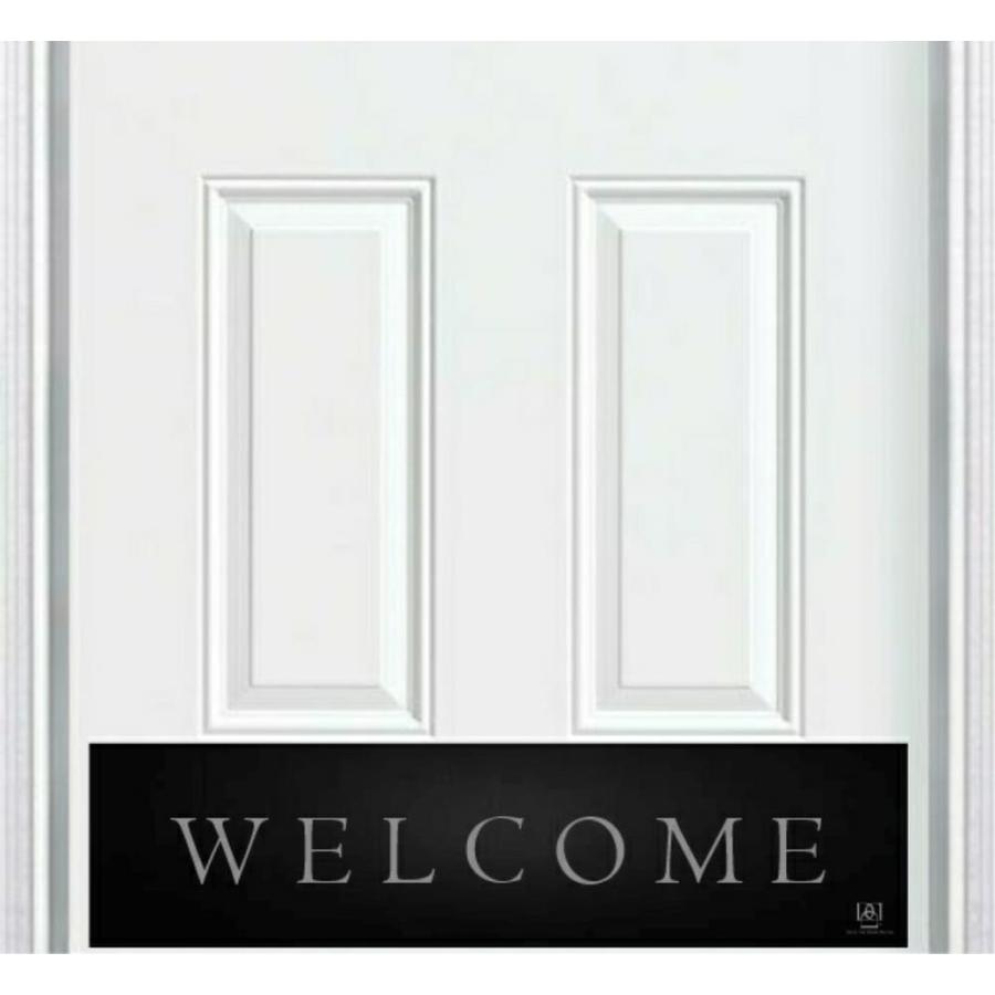 Deck the Door Decor Designer Engraved Door Kick Plate for Exterior Wood