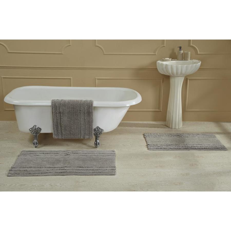 Ruffle Border Bath Rug Bathroom Rugs & Mats at