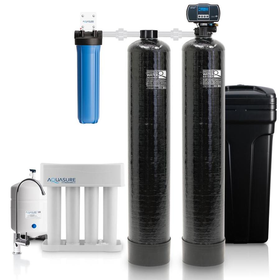 AQUASURE Signature Elite Whole House Water Treatment System with 48,000 ...