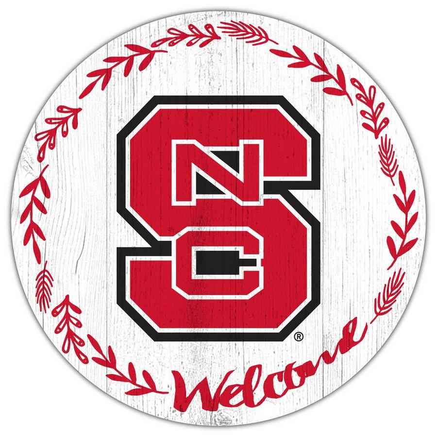 Fan Creations NC State University Welcome 12in Circle in the Wall Art department at Lowes.com