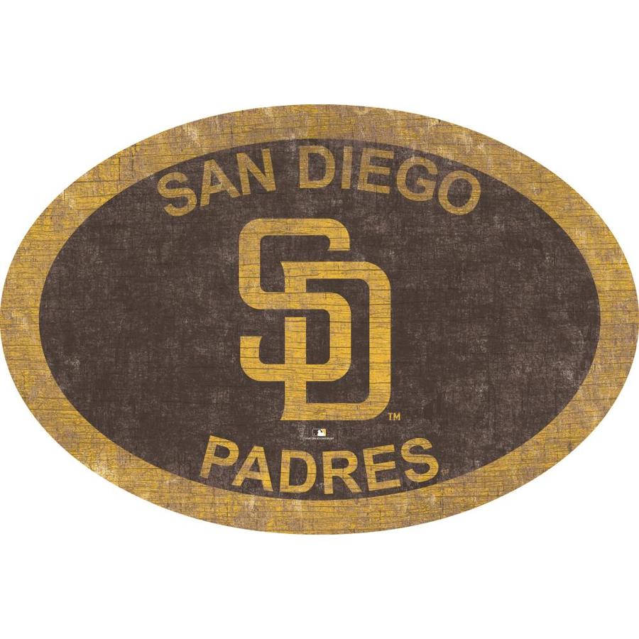 Fan Creations San Diego Padres 46in. Oval Team Color Sign in the Wall ...