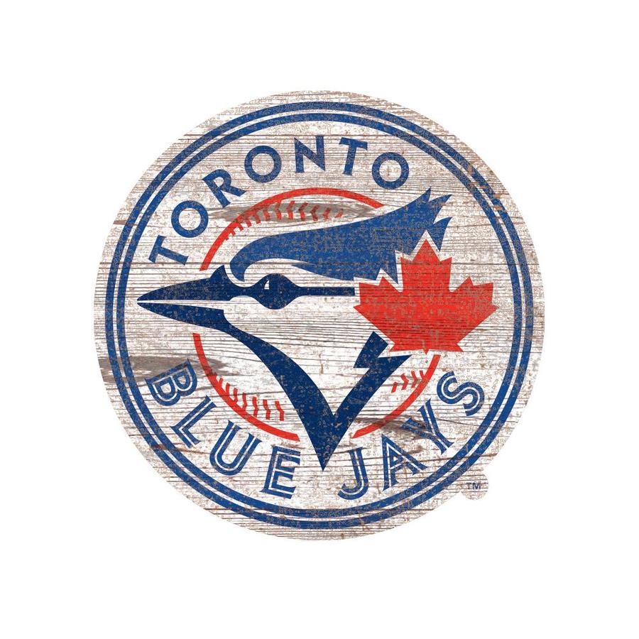 Fan Creations Toronto Blue Jays Distressed Logo Cutout Sign in the Wall