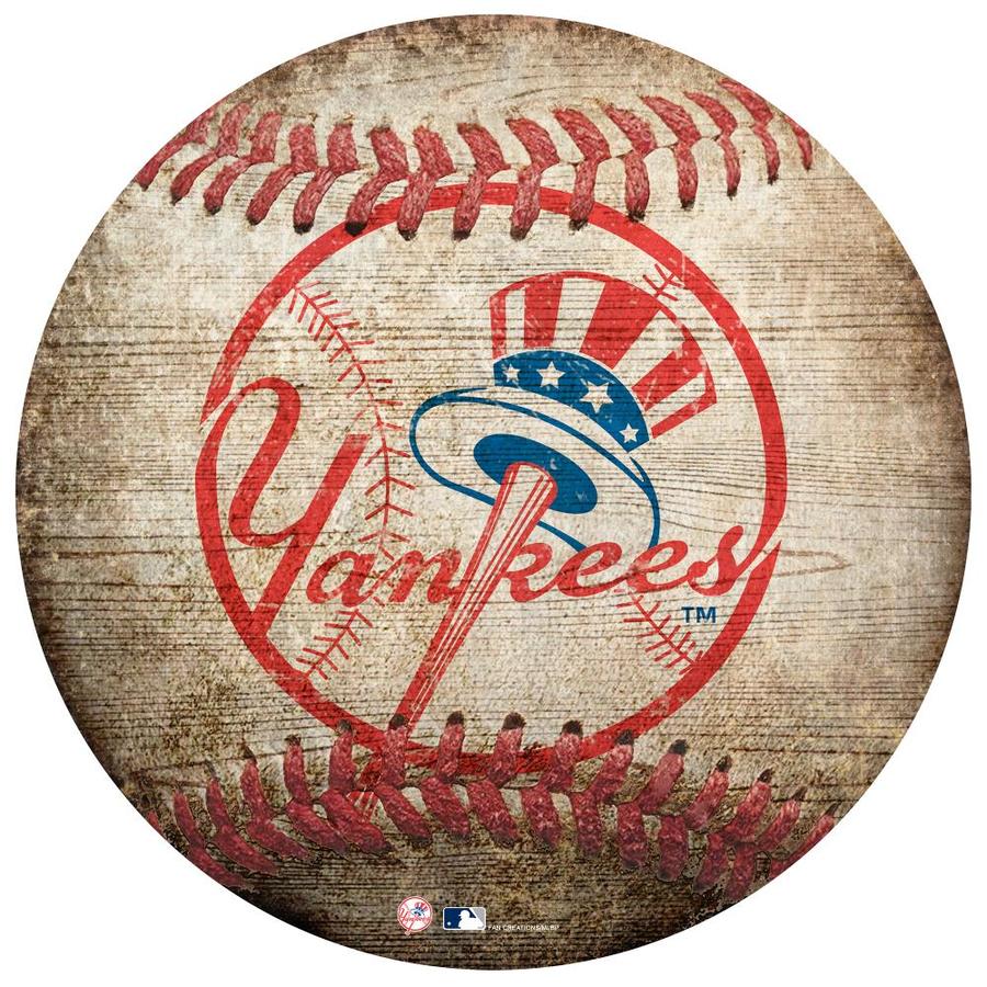 Fan Creations New York Yankees 12-in Baseball Shaped Sign in the Wall ...