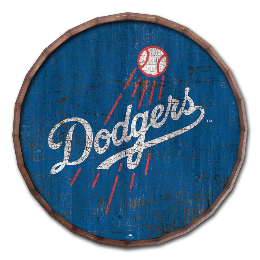 Fan Creations Los Angeles Dodgers Cracked Color 24in Barrel Top in the