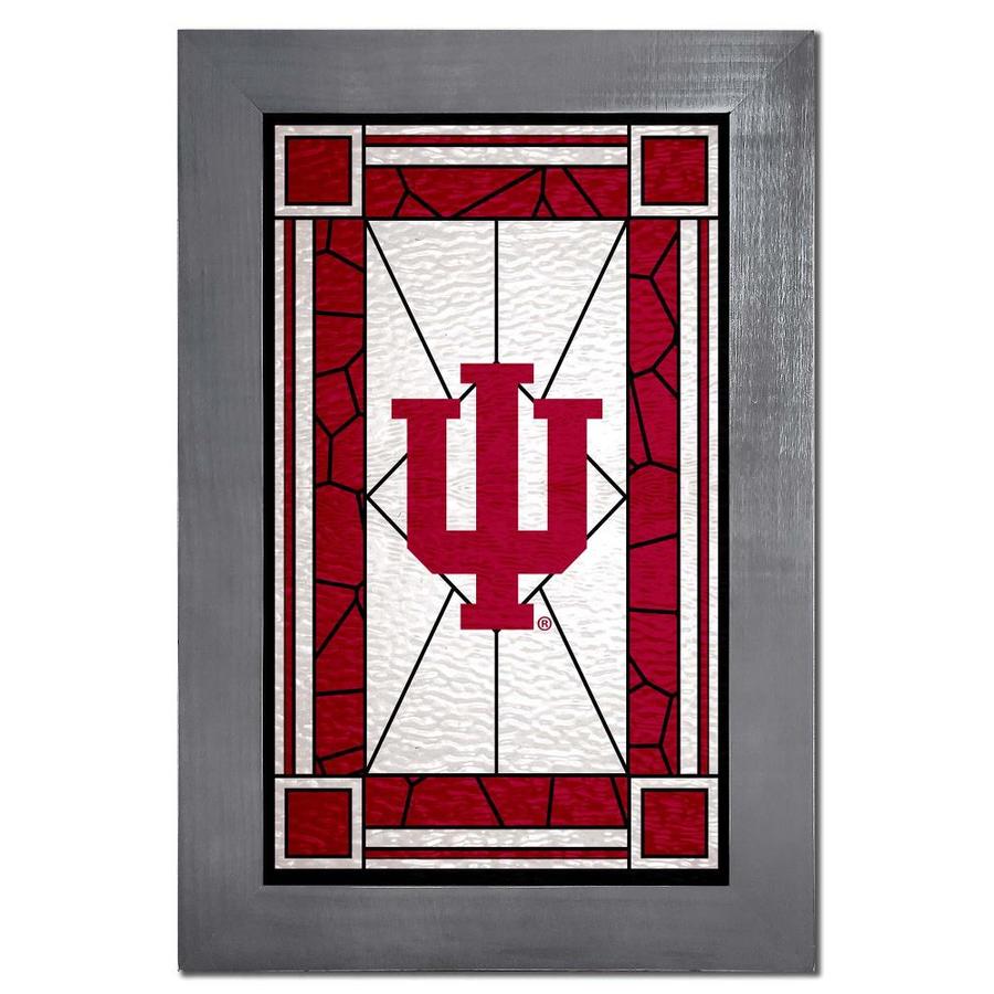 Fan Creations Indiana Stained Glass 11x19 Sign in the Wall Art