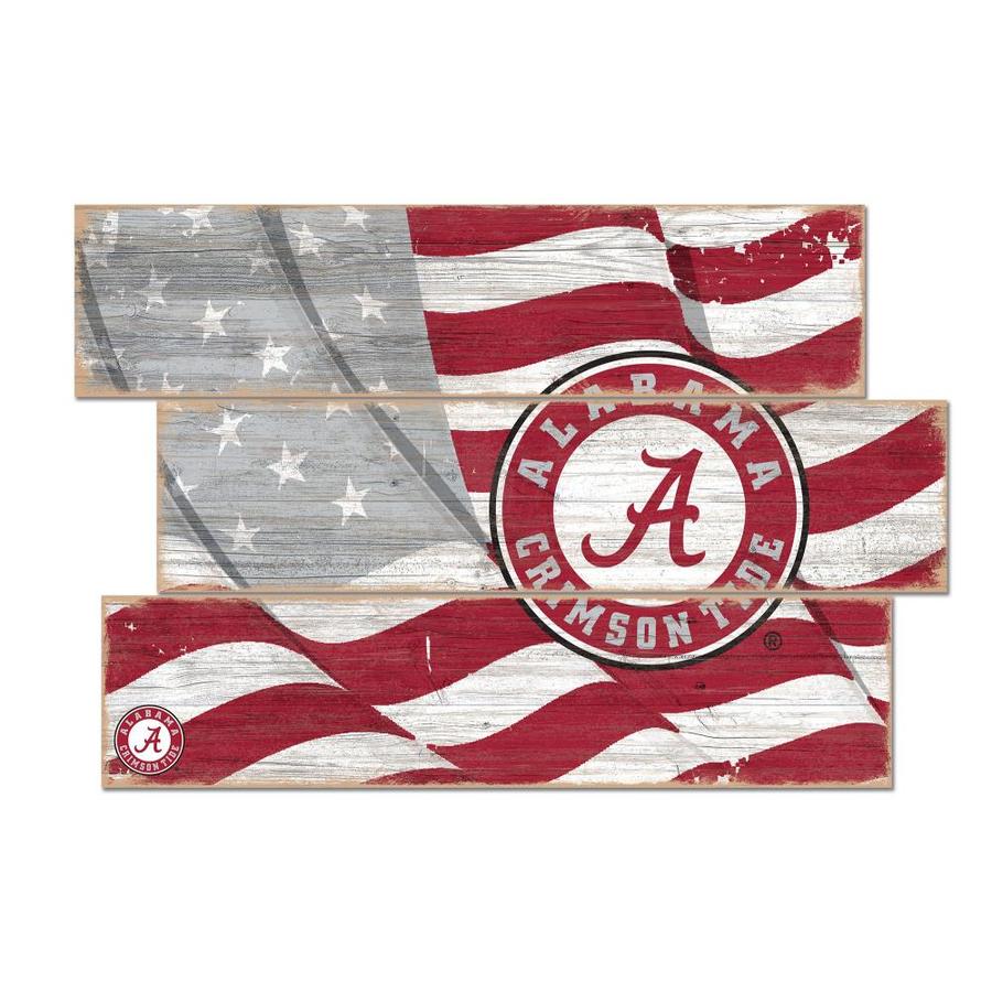 Fan Creations University of Alabama Flag 3 Plank in the Wall Art ...