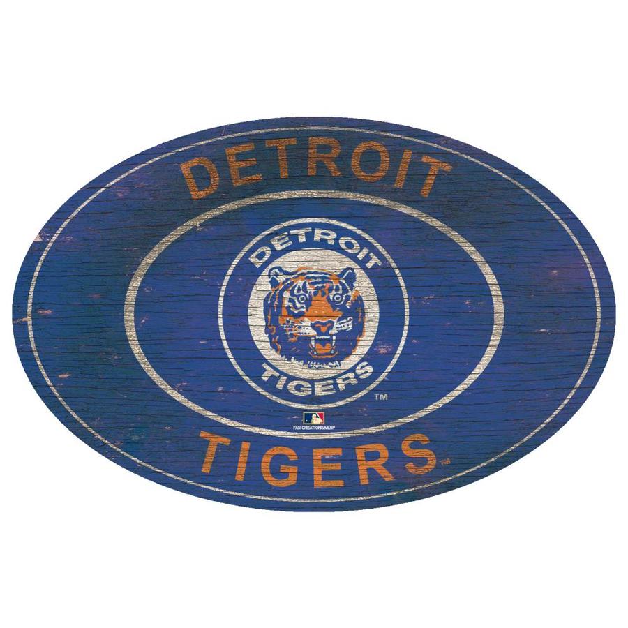 Fan Creations Detroit Tigers 46in. Heritage Logo Oval Sign in the Wall ...