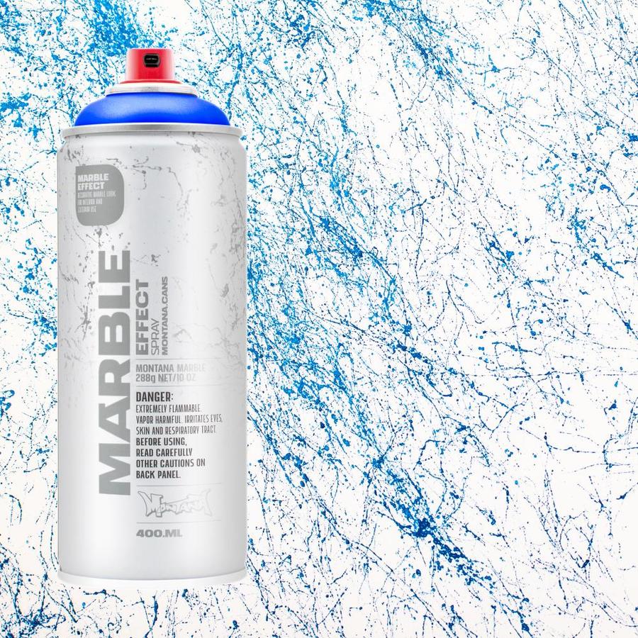 Montana Cans MARBLE EFFECT Matte Blue Spray Paint (NET WT. 10.15-oz) in