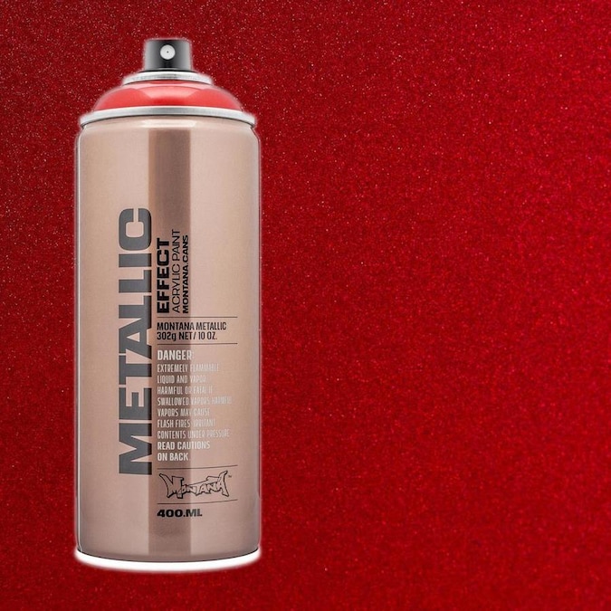 Montana Cans SemiFlat Red Metallic Spray Paint (Actual
