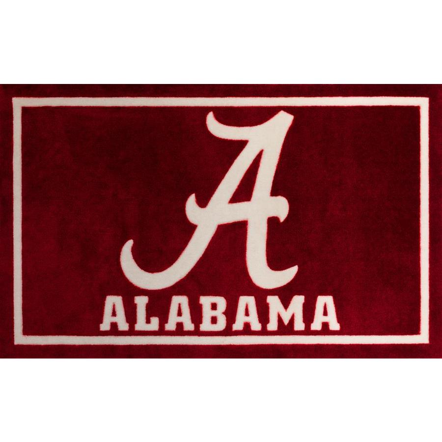 Addison Rugs Alabama Crimson Tide Campus 3 x 5 Crimson Indoor Sports
