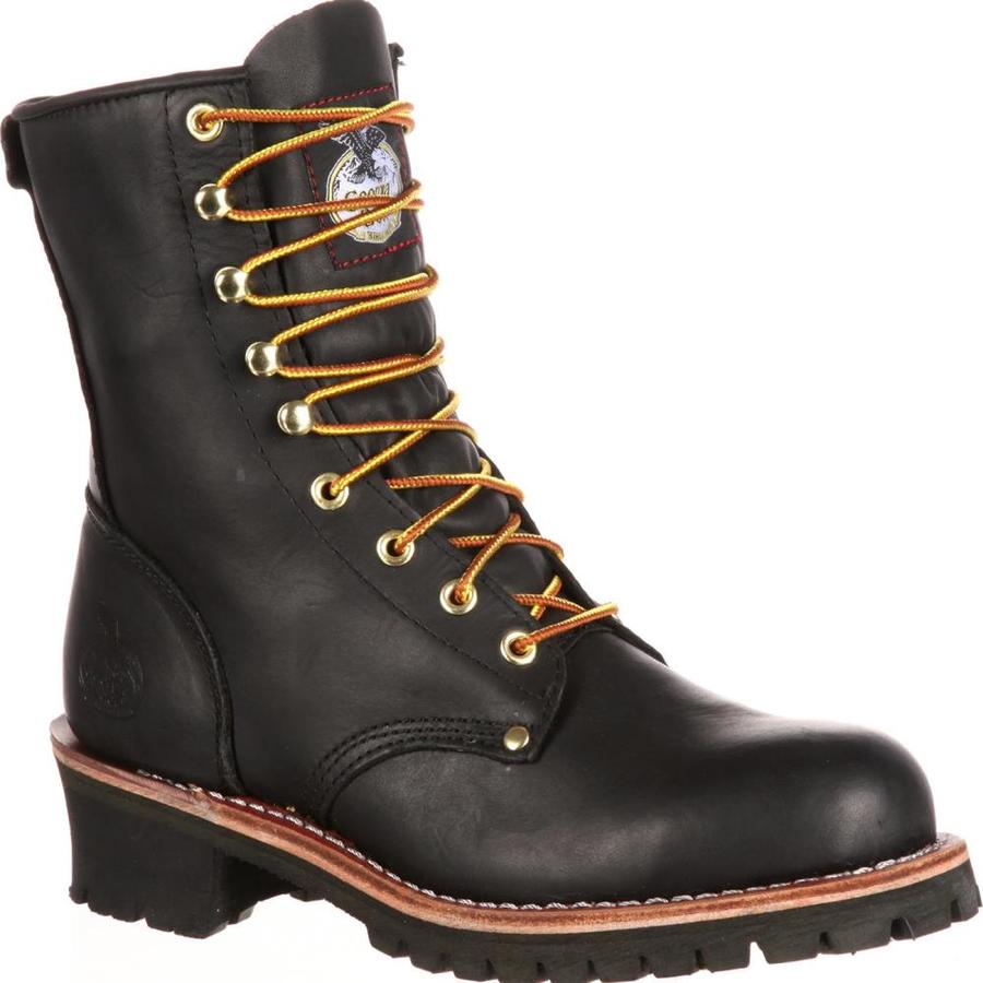 Georgia Boot Size: 9.5 Wide Mens Black Work Boots in the Work Boots ...