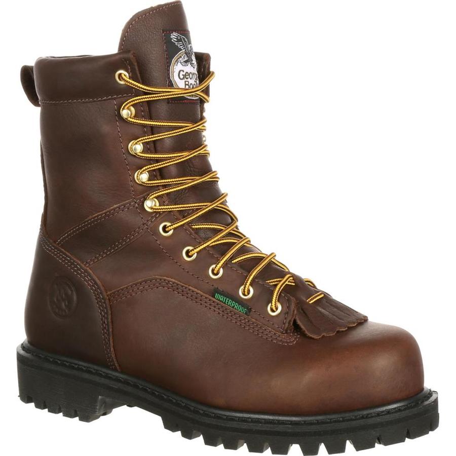 Georgia Boot Size: 14 Wide Mens Chocolate Waterproof Steel Toe Work ...