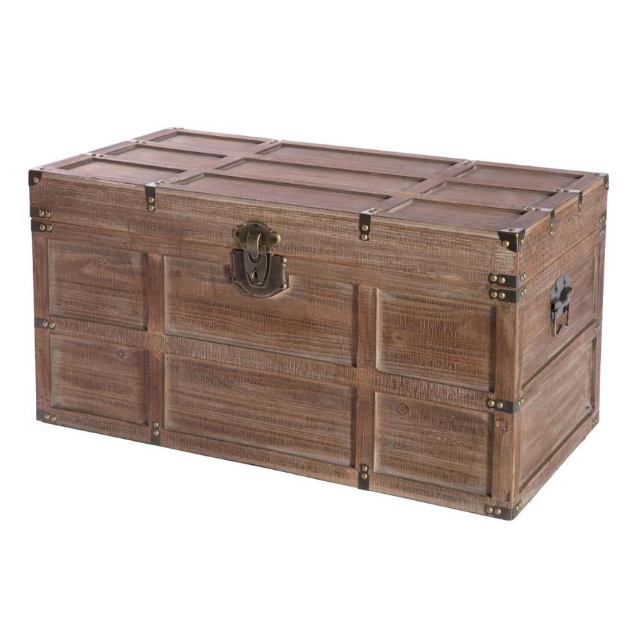 Vintiquewise Wooden Rectangular Storage Trunk in the Storage Trunks ...