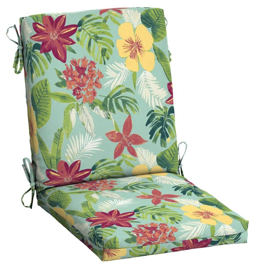 Arden Selections Elea Tropical High Back Patio Chair Cushion in the ...