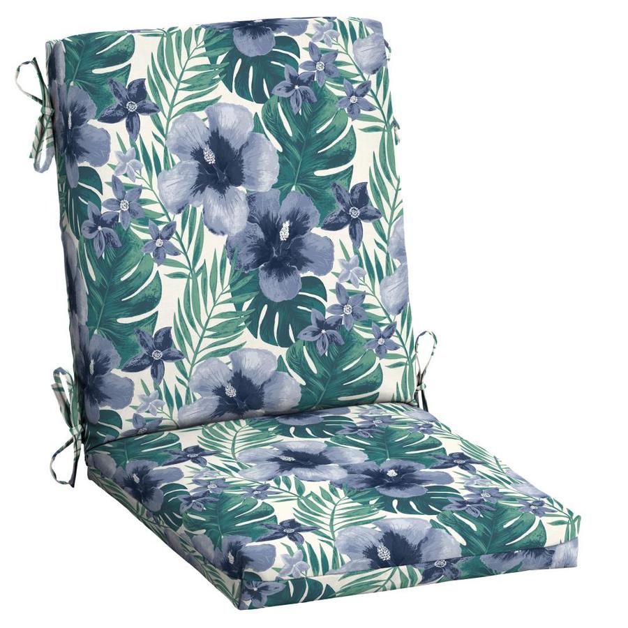 Arden Selections Salome Tropical High Back Patio Chair Cushion in the