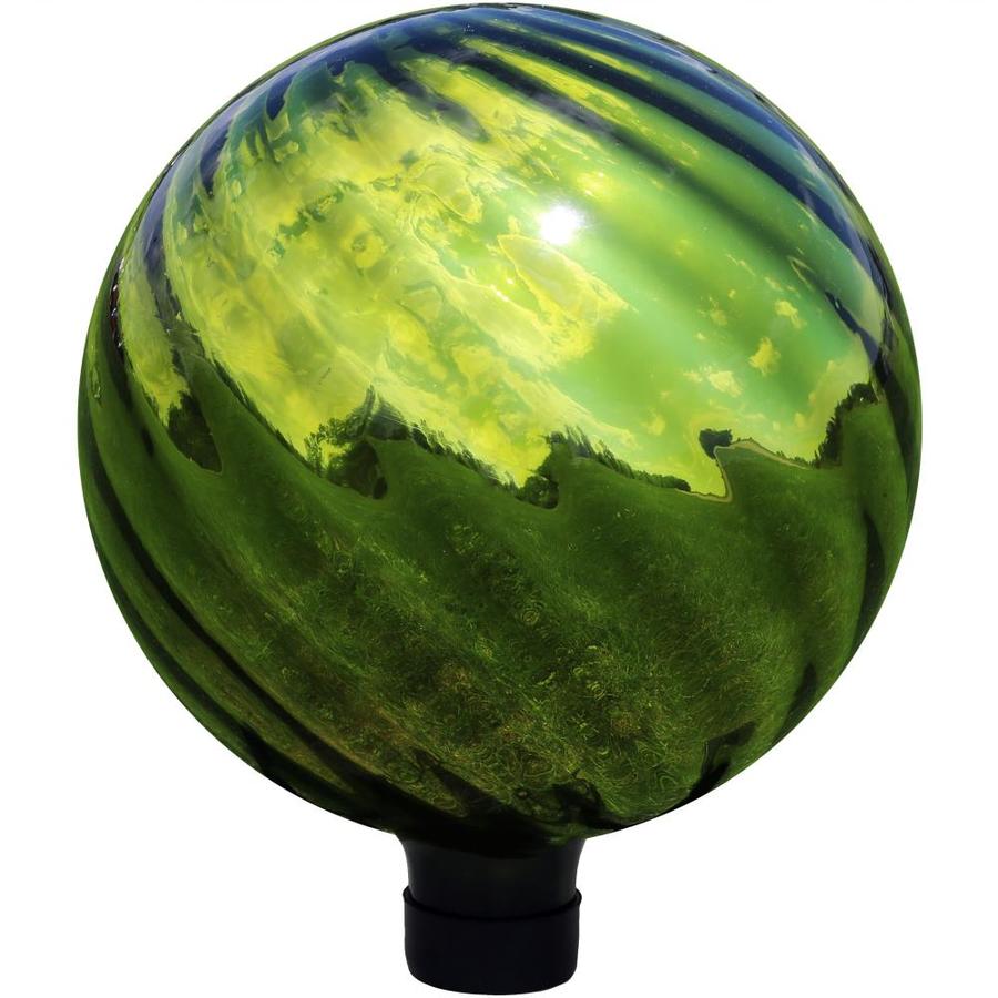 Sunnydaze Decor 11.5-in Green Blown Glass Gazing Ball in the Gazing ...