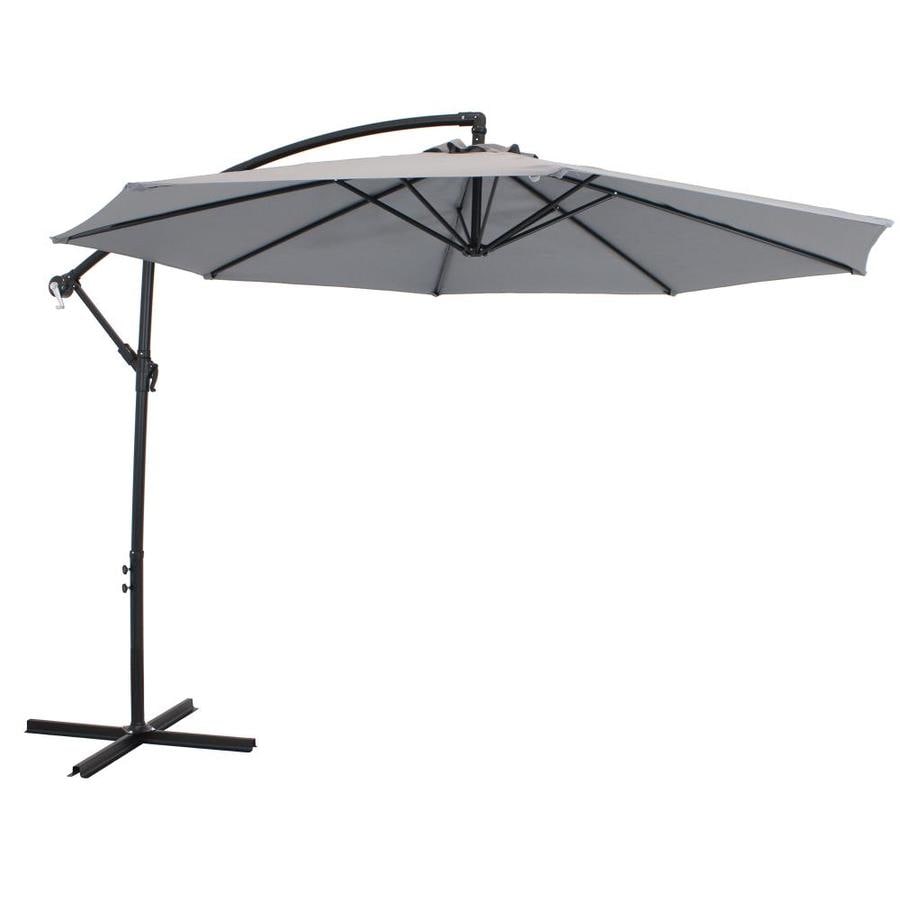 Best Selling Home Decor 8 Ft Octagon Navy Blue With Black Gray Steel Frame Crank Offset Patio Umbrella And Base In The Patio Umbrellas Department At Lowes Com