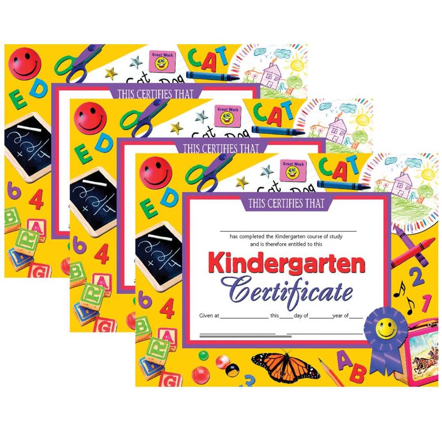 Hayes Kindergarten Certificate 8 5 In X 11 In 30 Per Pack 3 Packs In The Teaching Aids Department At Lowes Com