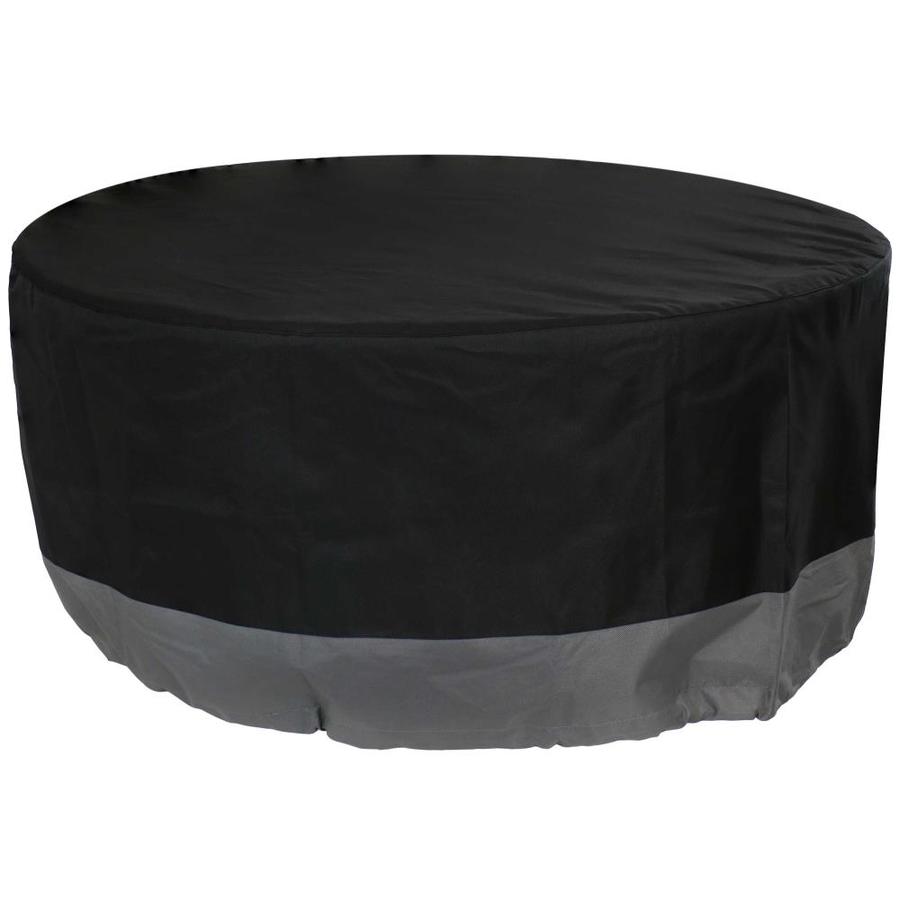 Sunnydaze Decor 40-in Black Round Firepit Cover in the Fire Pit Covers ...