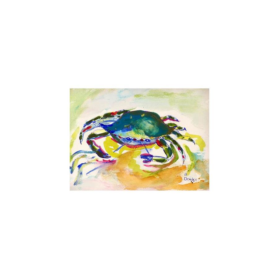 Betsy Drake Interiors Betsy Drake Pm263 Green Crab Place Mat Set Of 4 In The Endless Aisle Department At Lowes Com