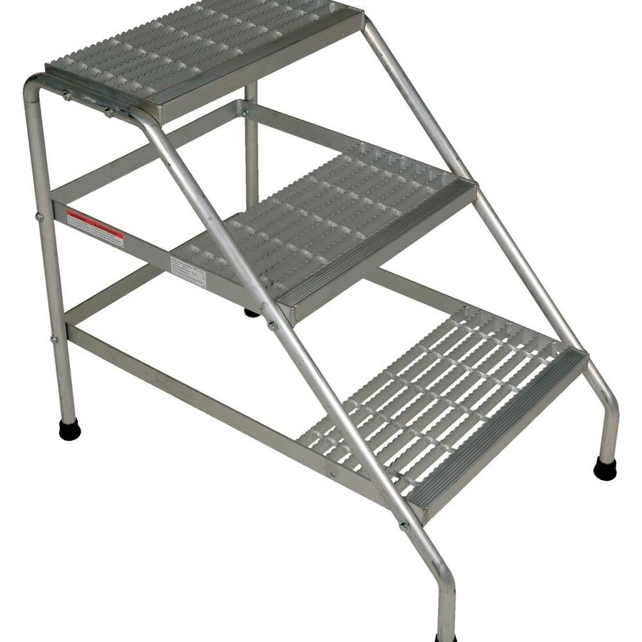 Vestil Vestil Manufacturing Ssa 3 Kd Y Aluminium Knock Down 3 Step Stand Yellow In The Shop Equipment Department At Lowes Com
